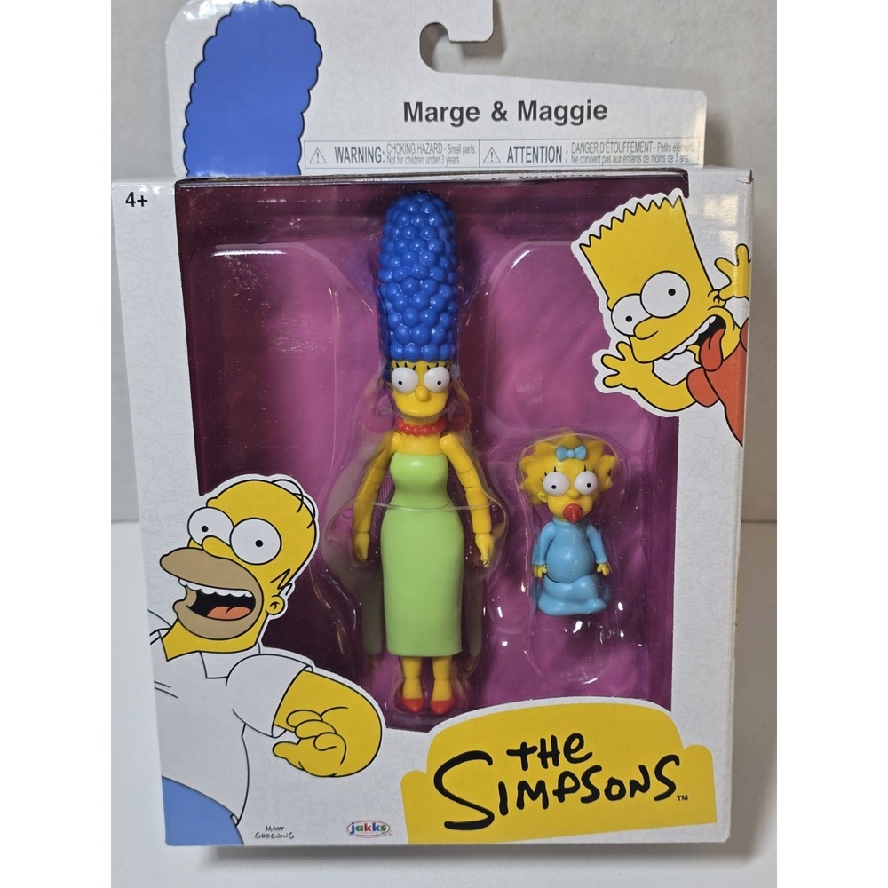 The‎ Simpsons Jakks Pacific Marge & Maggie 2.5" Figure Pack - New In Box (NIB)